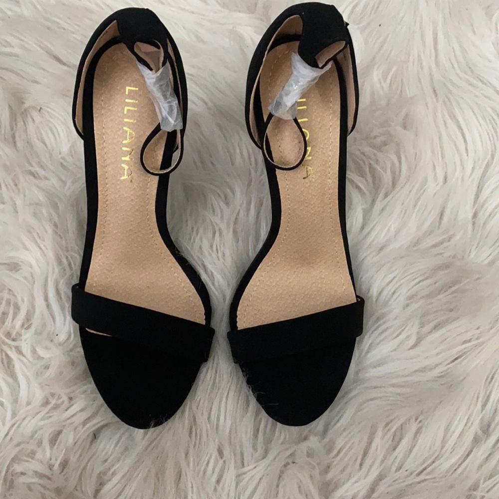 Black Suede Liliana heels